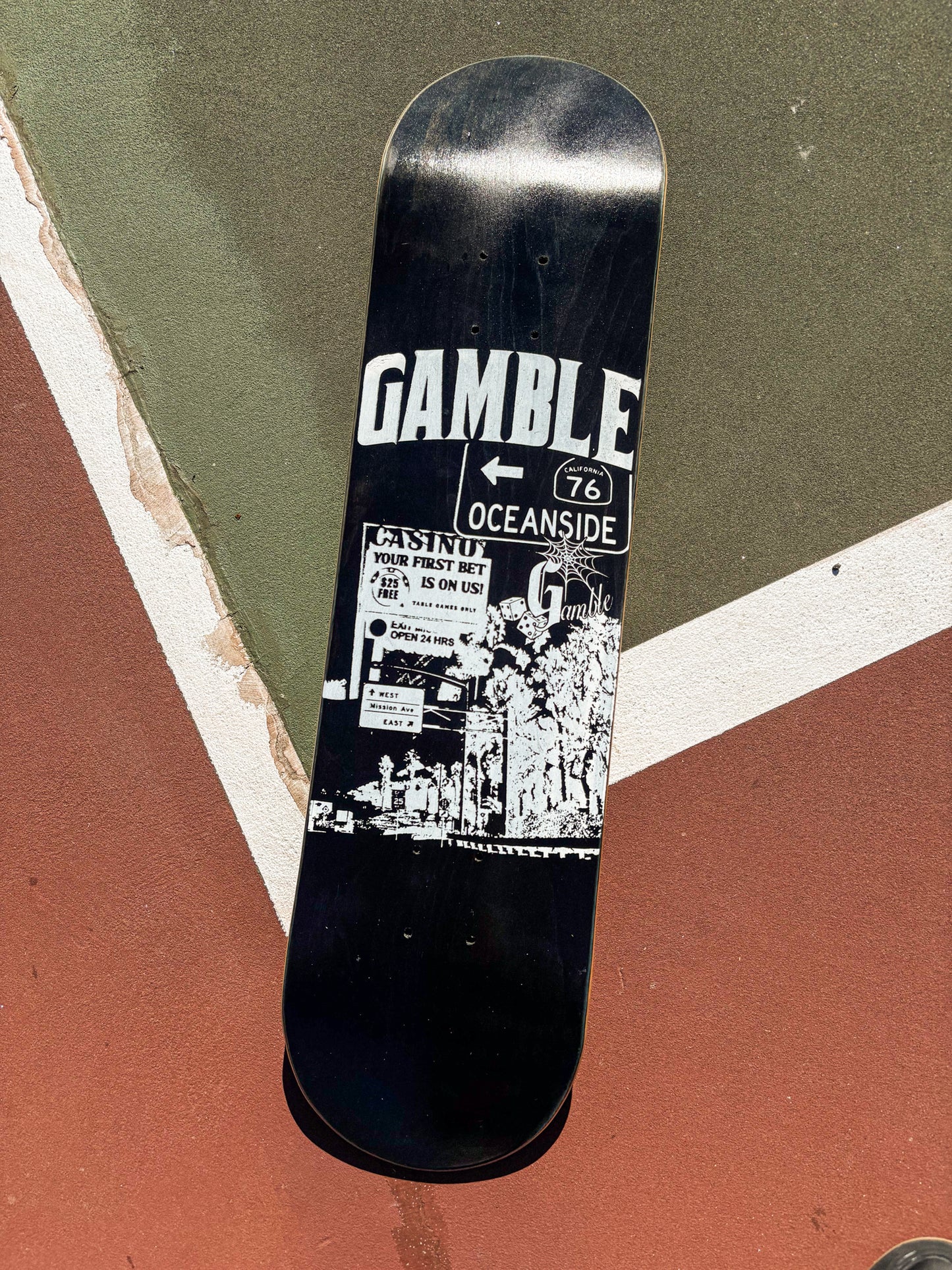 "Mission Ave Skateboard Deck