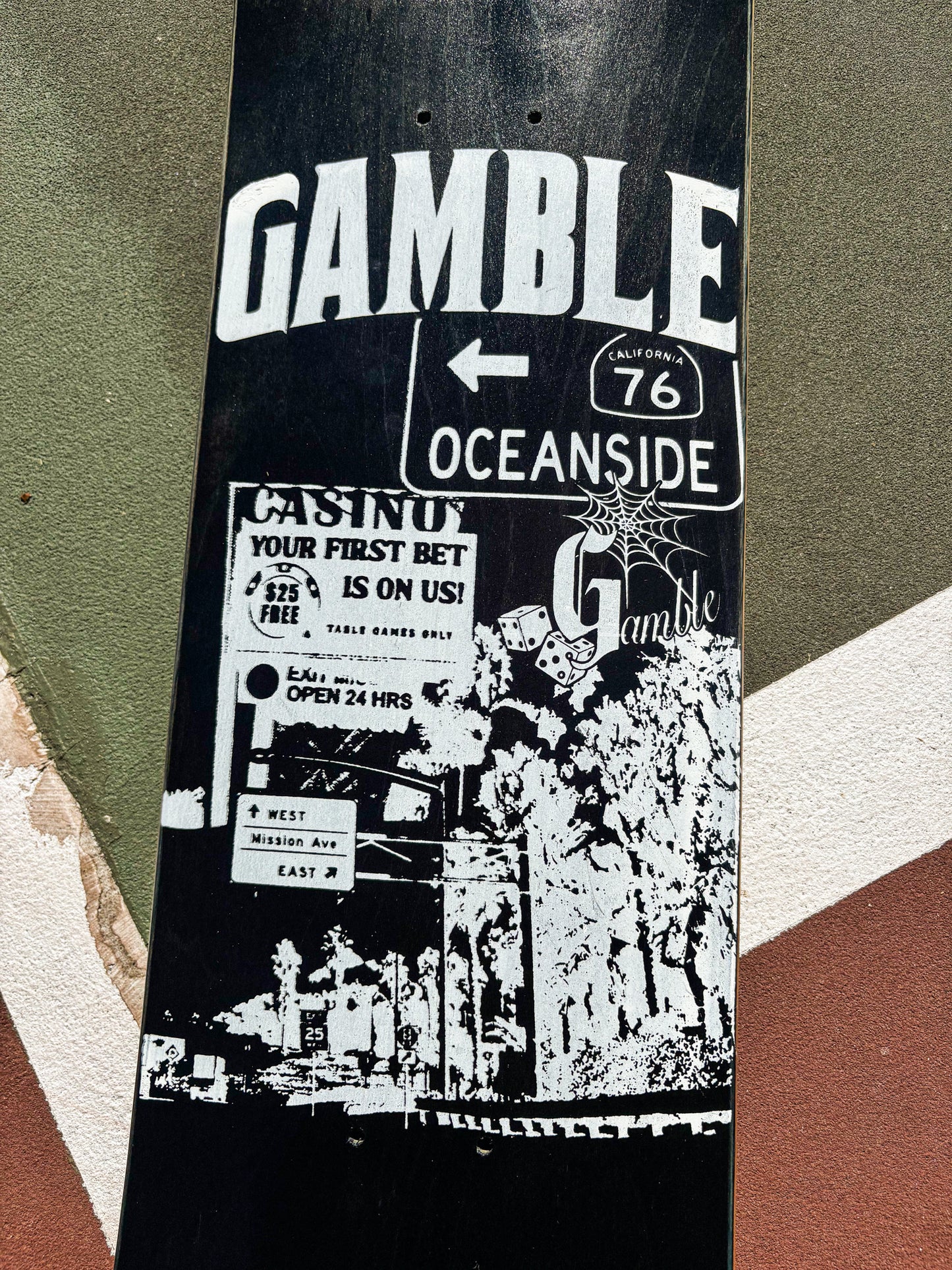 "Mission Ave Skateboard Deck