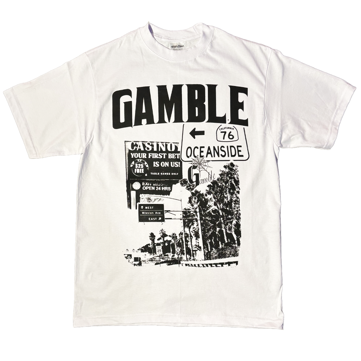 "Mission Ave" T-shirt White