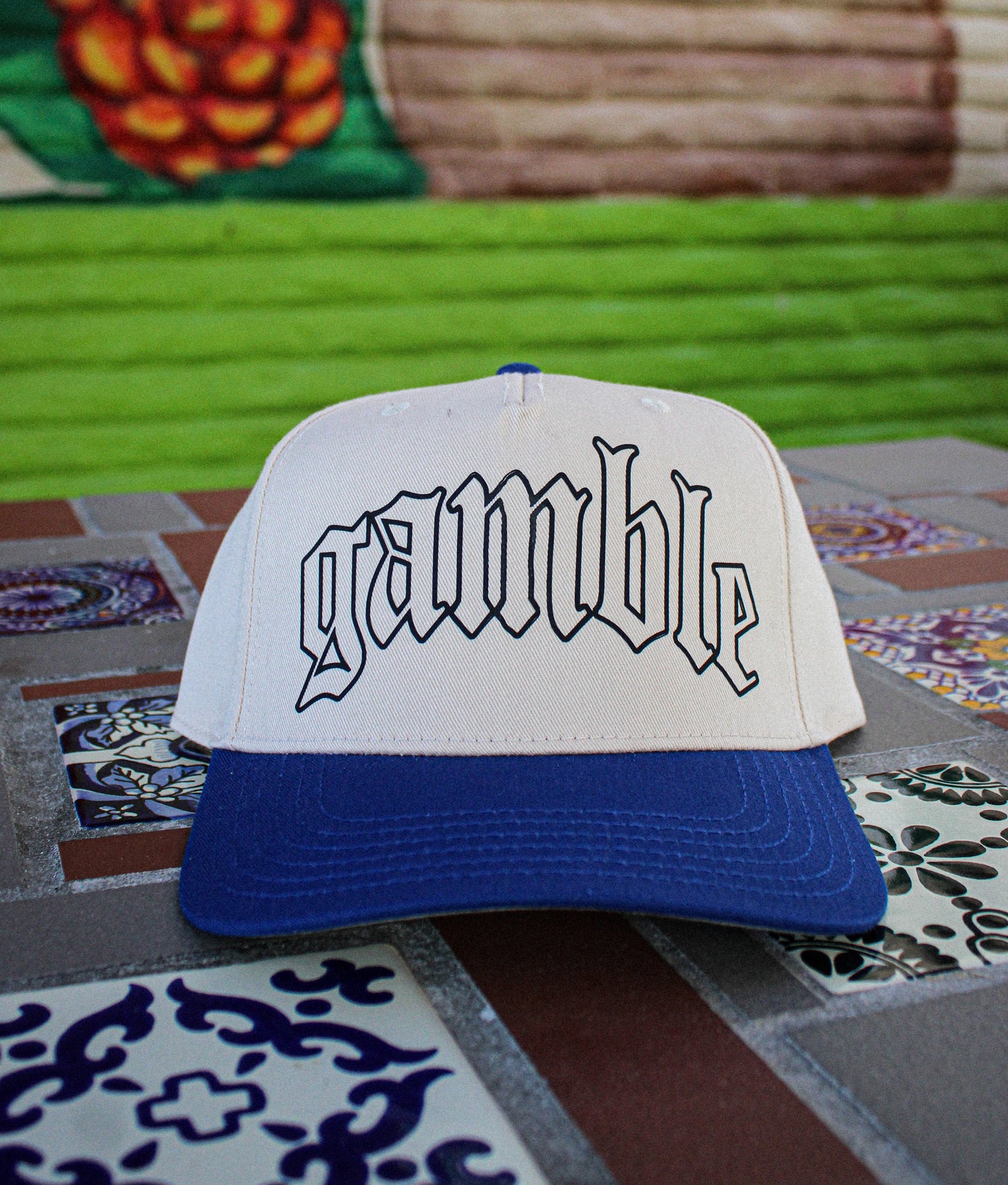 Gamble Snapback Blue/OffWhite